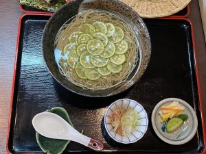 會津 おにやんま 塩出汁 すだち蕎麦