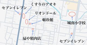 扇や精肉店(おおぎや せいにくてん) 場所