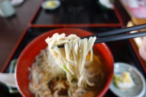 會津 おにやんま 季節限定 紅ズワイ蟹の蕎麦