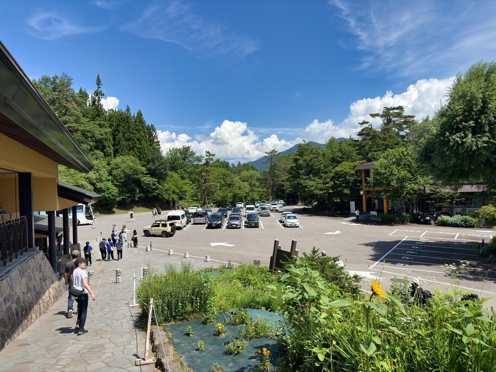 五色沼駐車場