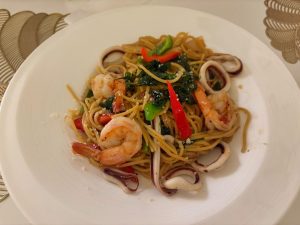 タイ料理レストラン バンコクコーナー  シーフードスパゲッティ