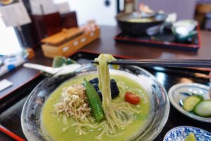 会津 おにやんま オクラとろろ蕎麦