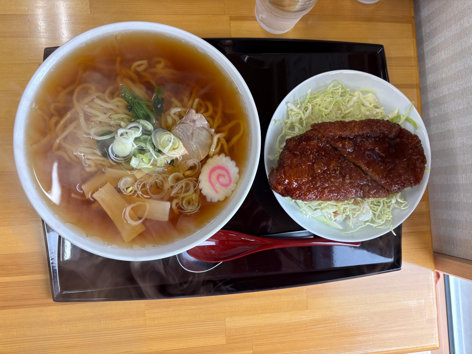 ラーメン+ミニソースカツ丼