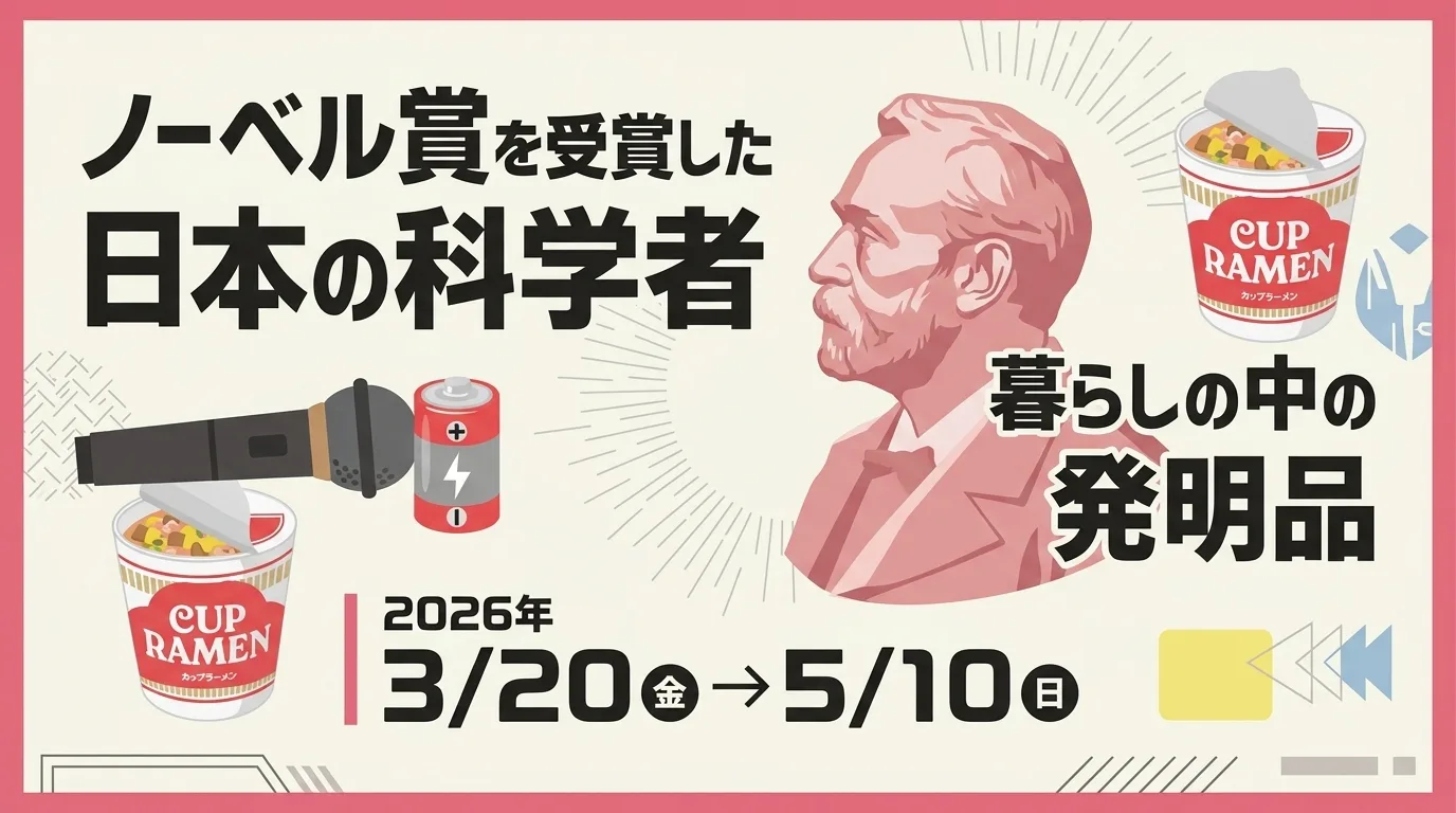 ノーベル賞を受賞した日本の科学者＆暮らしの中の発明品 01｜イベント｜2026-05-09